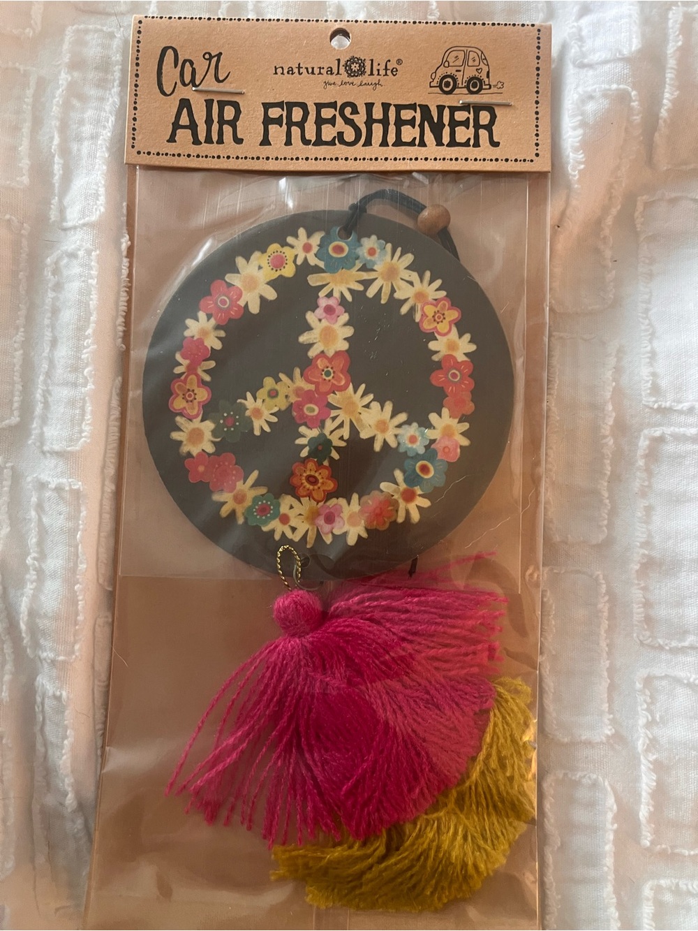 NATURAL LIFE Rose musk peace car air freshener